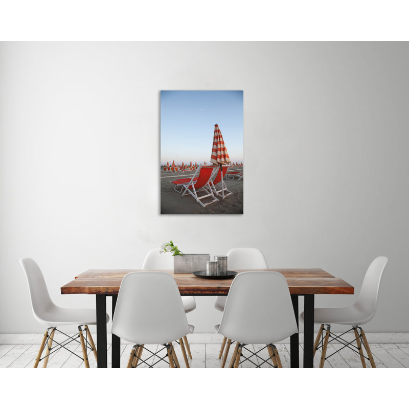 "At The Beach IV", toile tendue par Aledanda, H 15 po x l 10 po x P 1,5 po