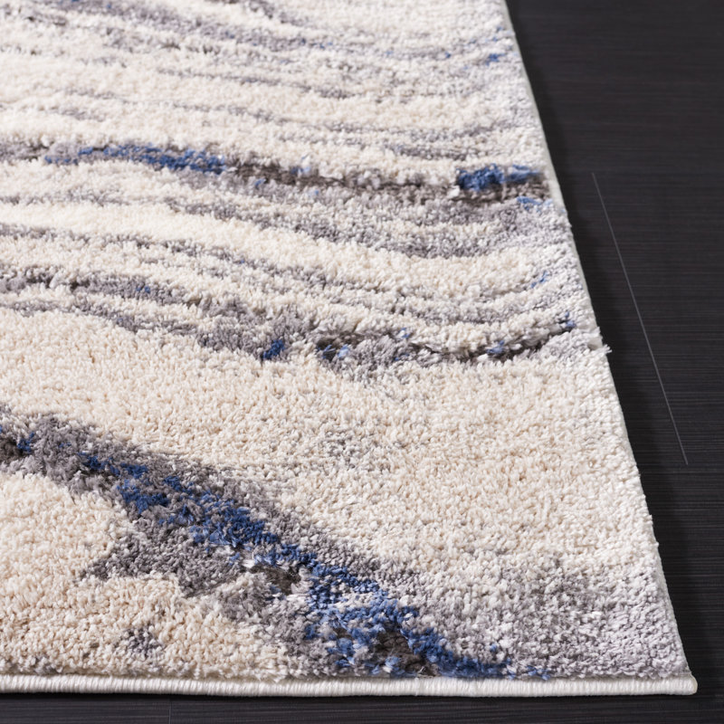 Dorreen Performance Abstract Rug, Rectangle 5'3" x 7'7"