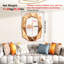 Briahna Glass Oval Wall Mirror-1164902785