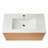 36" Wall Mounted & Floating Single Vanity With Ceramic Sink