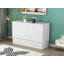 Grand lit plateforme avec rangement bas Fales