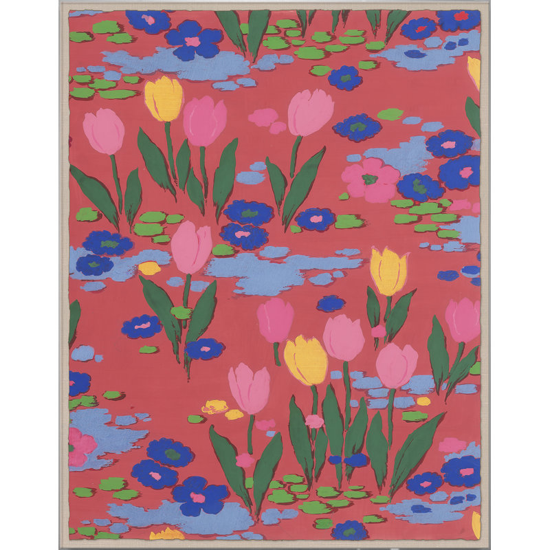 Tulips 2 Print by Paule Marrot, Acrylic Box, 56" H x 44" W x 1.25" D