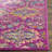 Christa Floral Fuchsia/Blue Area Rug-703618302