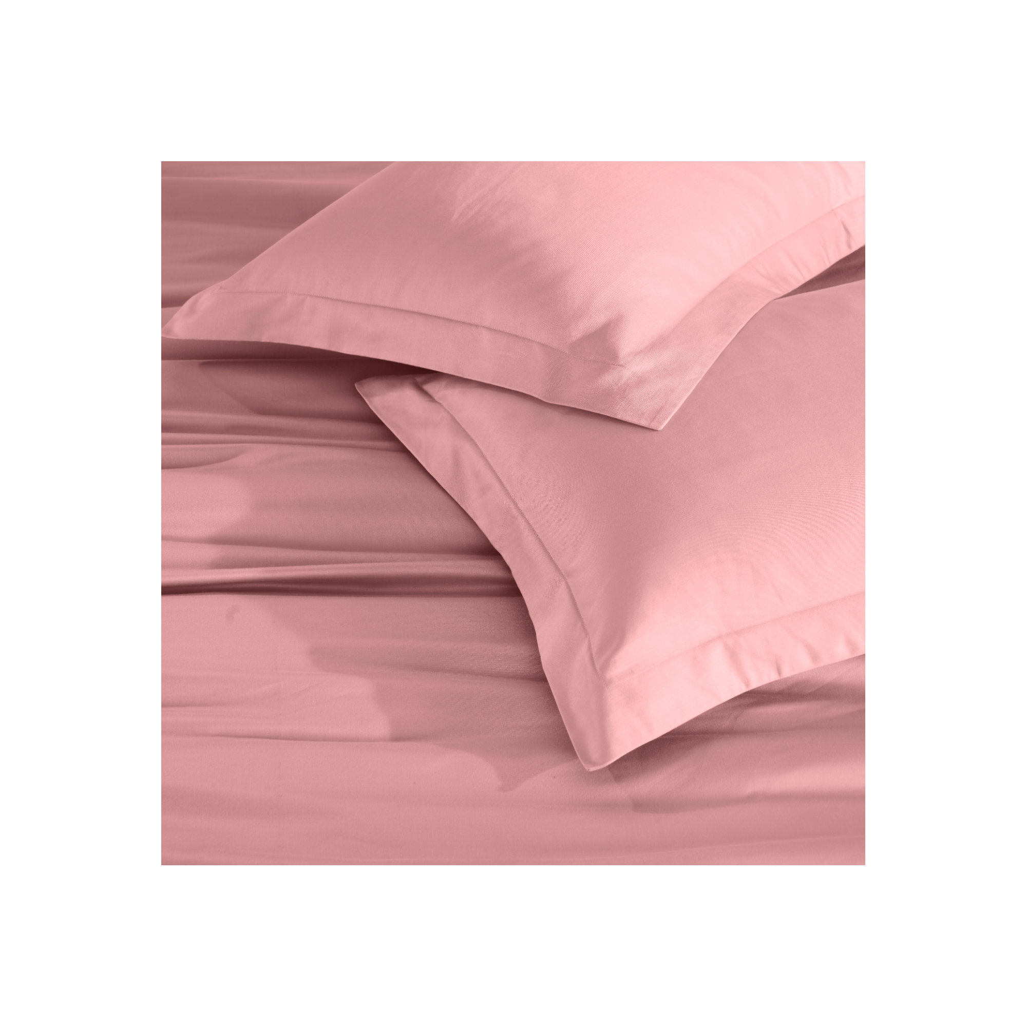 Cotton Duvet Cover Set, Blush, King/California King Duvet Cover + 2 King Shams