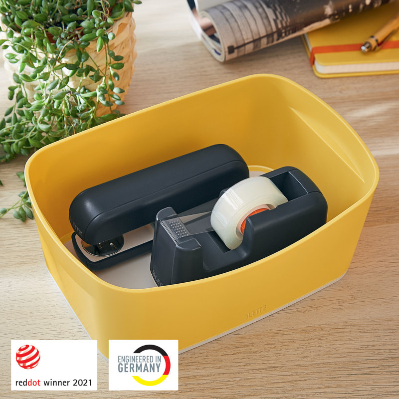 Leitz Cosy Decorative Bin, Yellow