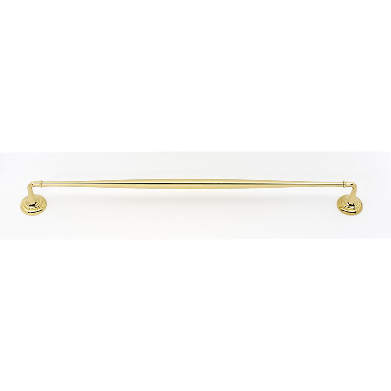Porte-serviettes mural 30 po Charlies, Laiton poli, H 2 po x L 32 po x P 2,75 po