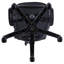 Chaise de bureau pivotante noire avec accoudoirs