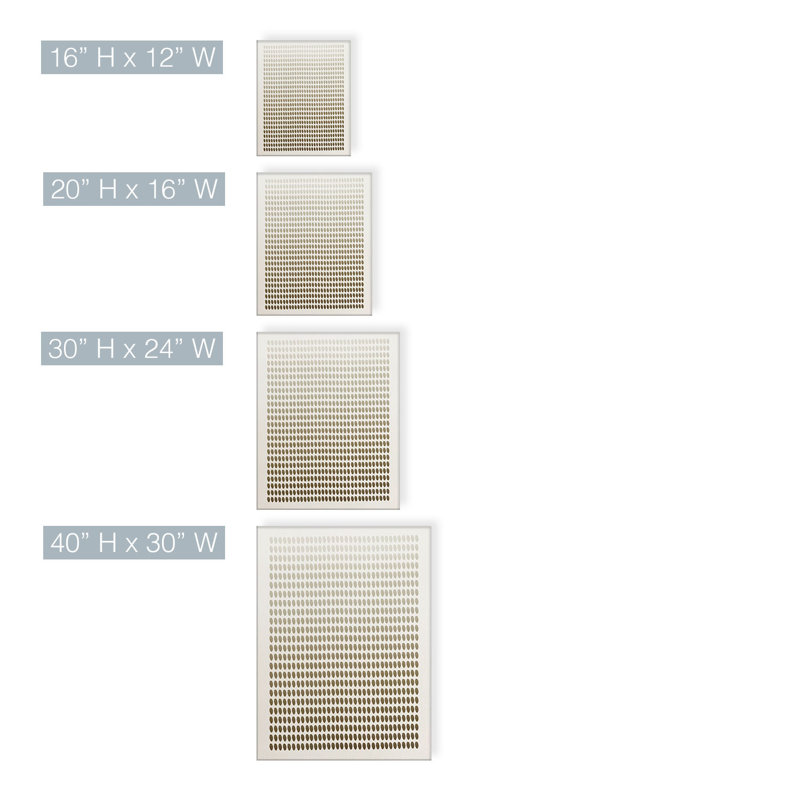 Alvaro " Abstract Neutral CLX " by ChiChi Decor, 20'' H x 16'' W x 1.5'' D