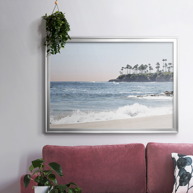 «Distant Palms», reproduction sur toile, H 14 po x l 20 po x P 1,5 po, Argent