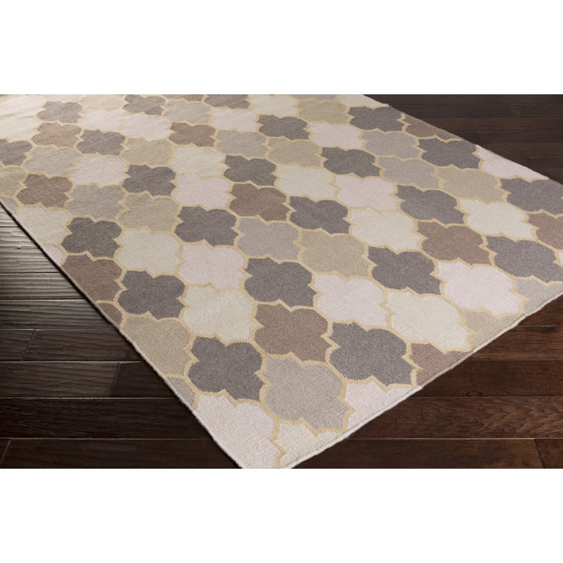 Crispin Wool Geometric Indoor Rug, Rectangle 3'6" x 5'6"