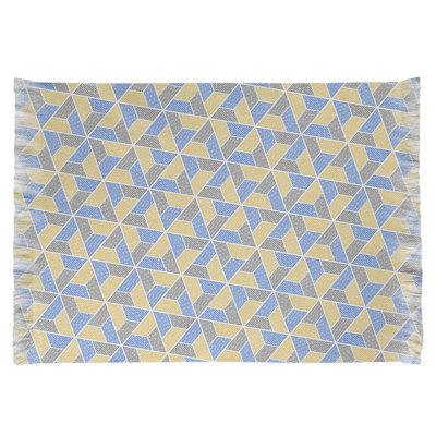 Tapis brun/jaune/bleu trapézoïdals Mcguigan