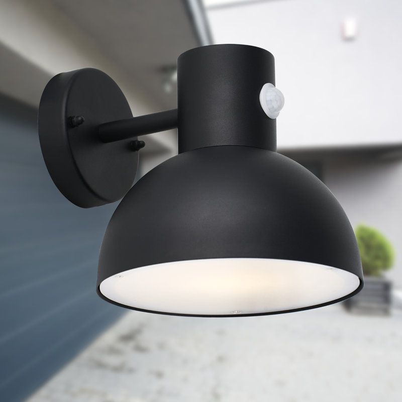 Satin Black Outdoor Wall Lantern