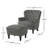Michaelson Upholstered Armchair with Ottoman-1088741666