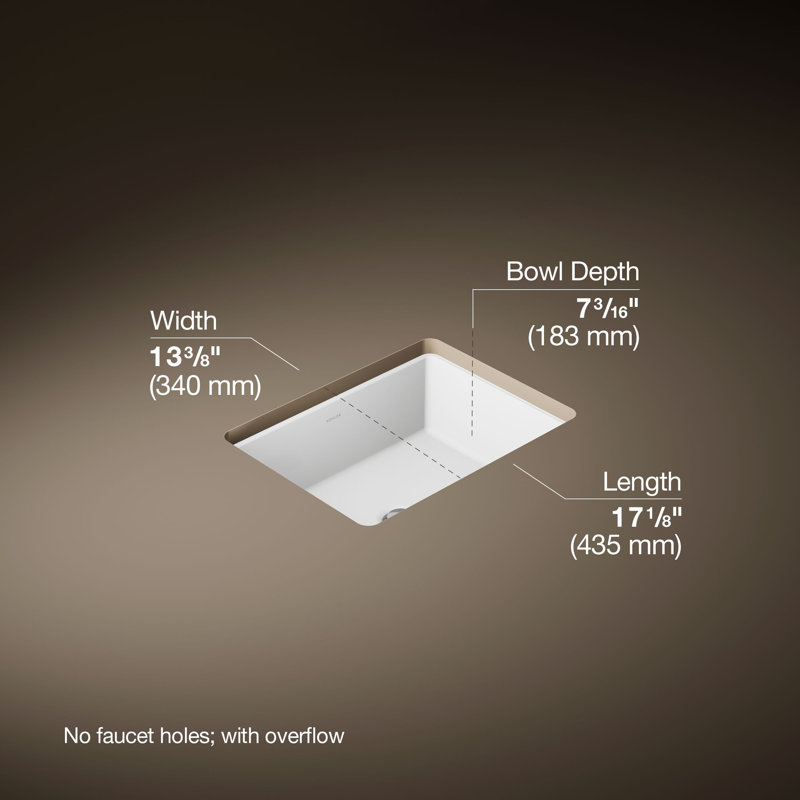 Under-Mount Bathroom Sink, White