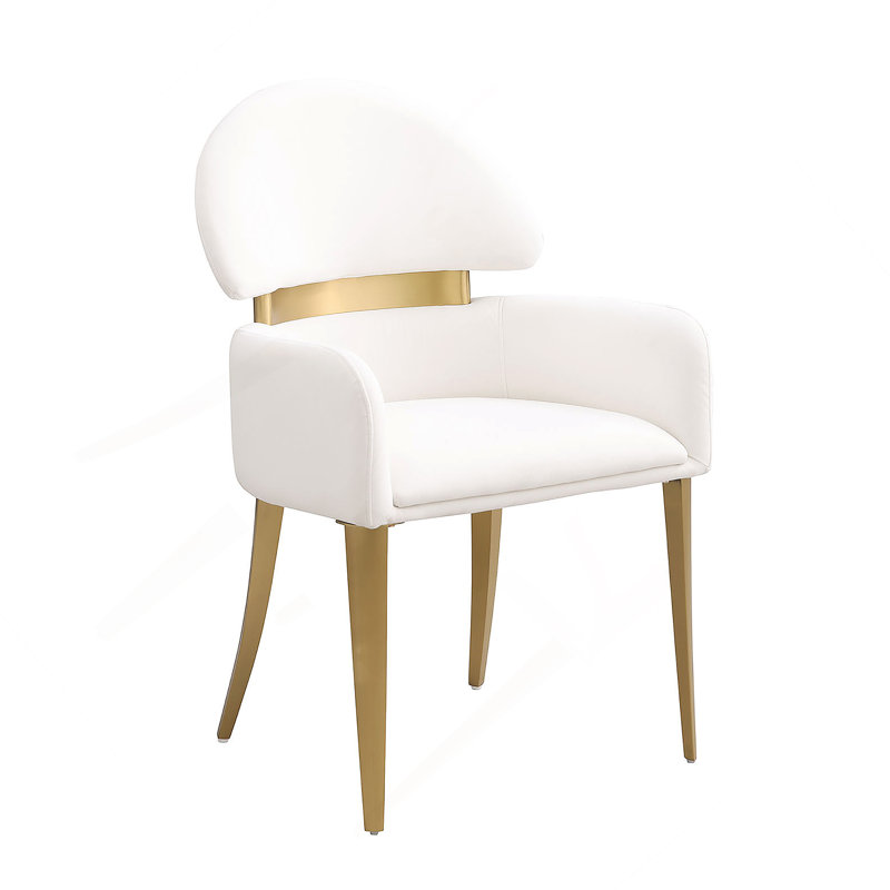 Deux fauteuils de style contemporain pour la salle à manger, Blanc