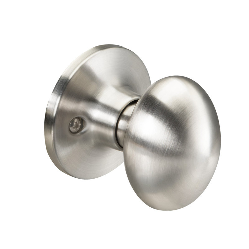 Serrure simple avec poignée waycross edge, Nickel satiné