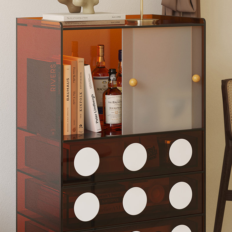 Armoire moderne et minimaliste en acrylique, Tanné