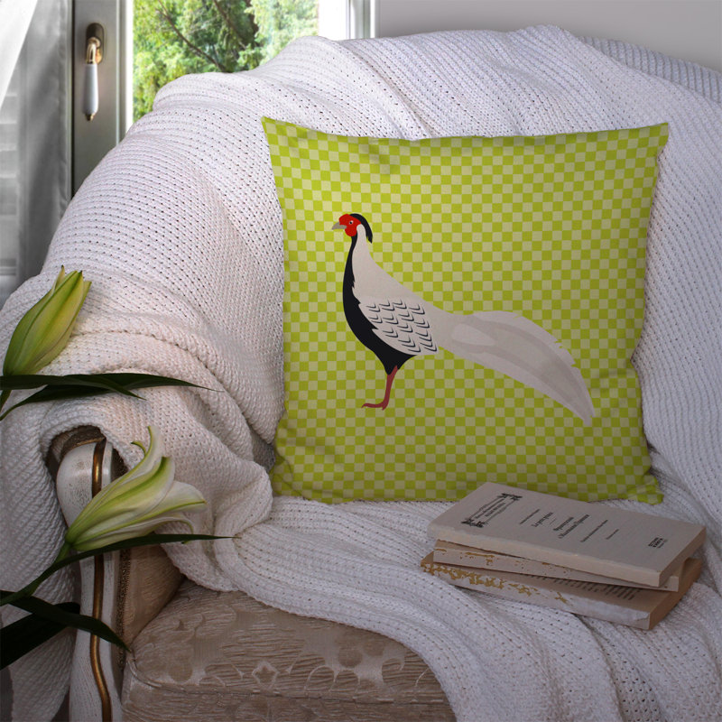 Coussin extérieur faisan, Vert, 14 po x 14 po