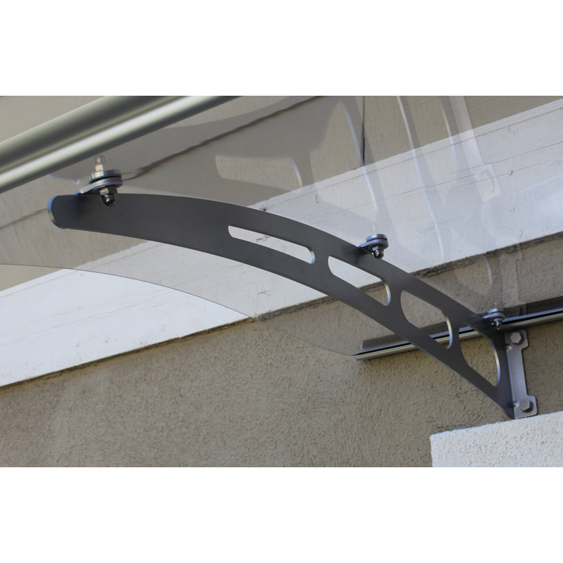 Auvent de porte convexe PA Series, H 7,9 po x l 47 po x P 35,4, Transparent