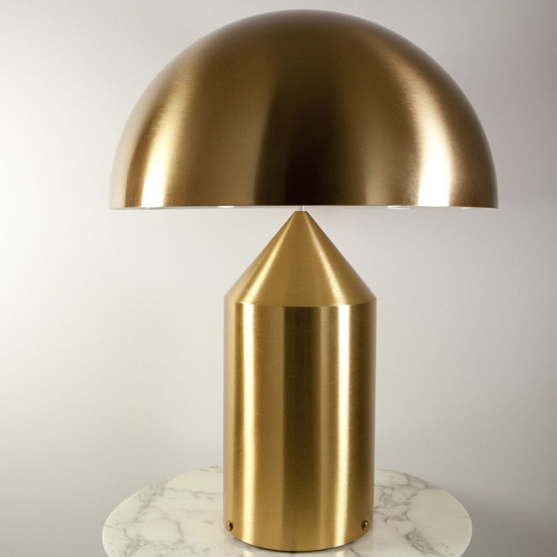 Atollo Table Lamp, Gold, 19.7" H x 15" W x 15" D