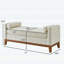 Élégant banc rembourré avec 2 coussins-965811930