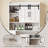 Over The Toilet Storage Cabinet With Sliding Doors-719560837