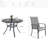 4 - Person Metal 41" Round Patio Dining Table Set-606066444