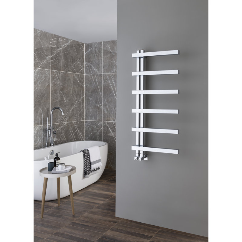 Amiya Contemporary Rail Heated Towel Rails, 108cm H x 50cm W x 14.1cm D