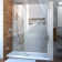 Unidoor 55" W x 72" H Hinged Frameless Shower Door with Clearmax™ Technology