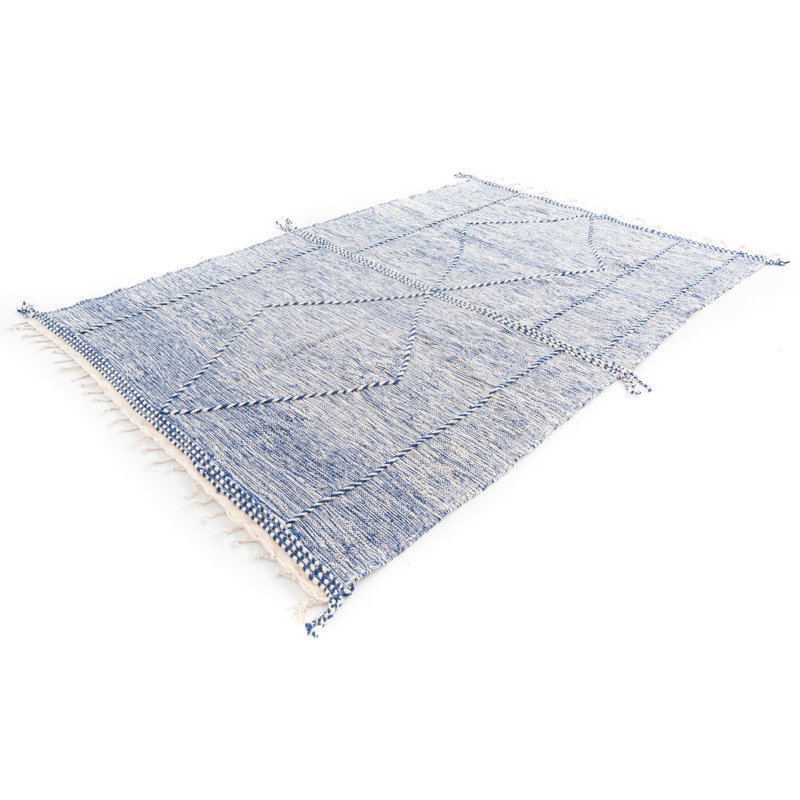 Tapis bleu Odea