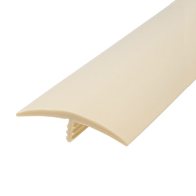 Outwater Plastic T Molding 1 1/2 Inch Flexible Polyethylene Center Barb Tee Moulding 25 Ft Coil