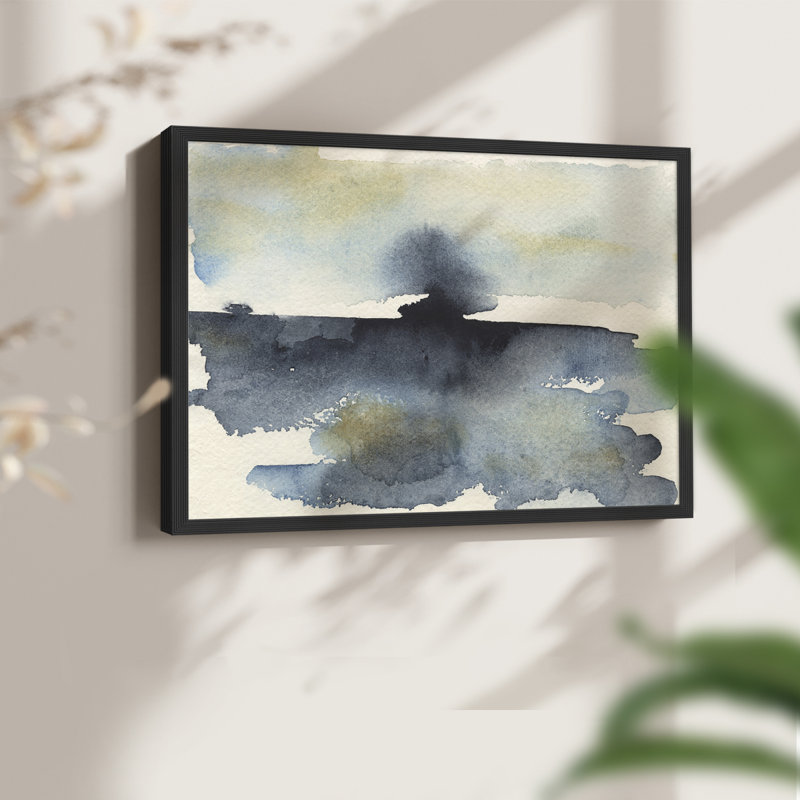 Upheval II - Reproduction encadrée - Restickable, H 16 po x l 20 po, Noir, noir, noir, noir