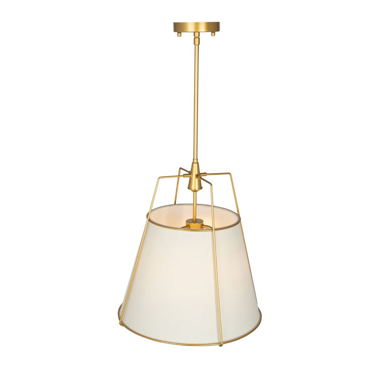 Luminaire suspendu 3 lumières Pullman, Laiton