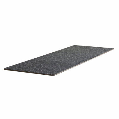 0.56 Inch Thick Gym Floor Mats, 6 Tiles Rubber Top with EVA Foam, 25" x 25" Gym Flooring Workout Mats with 25 sq.ft Coverage, Interlocking Puzzle Gym Mats for Gym, Home, Garage, Black & White