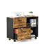 Pariksit en bois 3 tiroirs 31,5 po avec table d'appoint plate-12357816