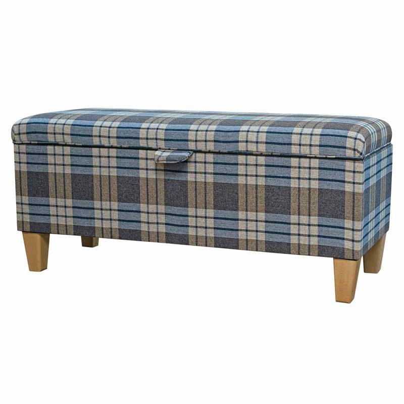 100cm Storage Bench, Tartan