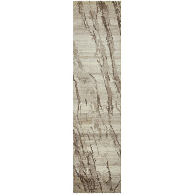 Nomad Haven Wool Hand Knotted Area Rug in Mocha Marble