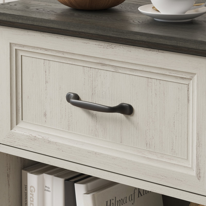 Ensemble de table de chevet 2 pièces 19,7 po pour chambre à coucher avec tiroirs, Noir / blanc