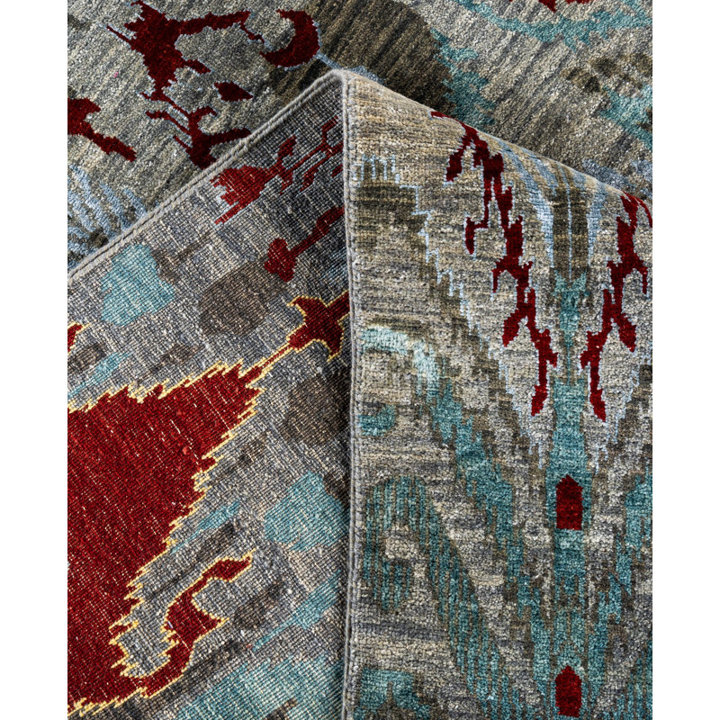 Overdyed One-of-a-Kind 8' 10" X 12' 1" Hand Knotted Area Rug