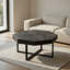 Table basse octogonale en bois avec patchwork de style campagnard 30 pouces-767347305