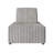 3-Piece Light Grey Velvet Modular Chair Set-1199860421