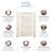SaraMar 48 W 36 D 96 H Glue Up Solid Surface Wall