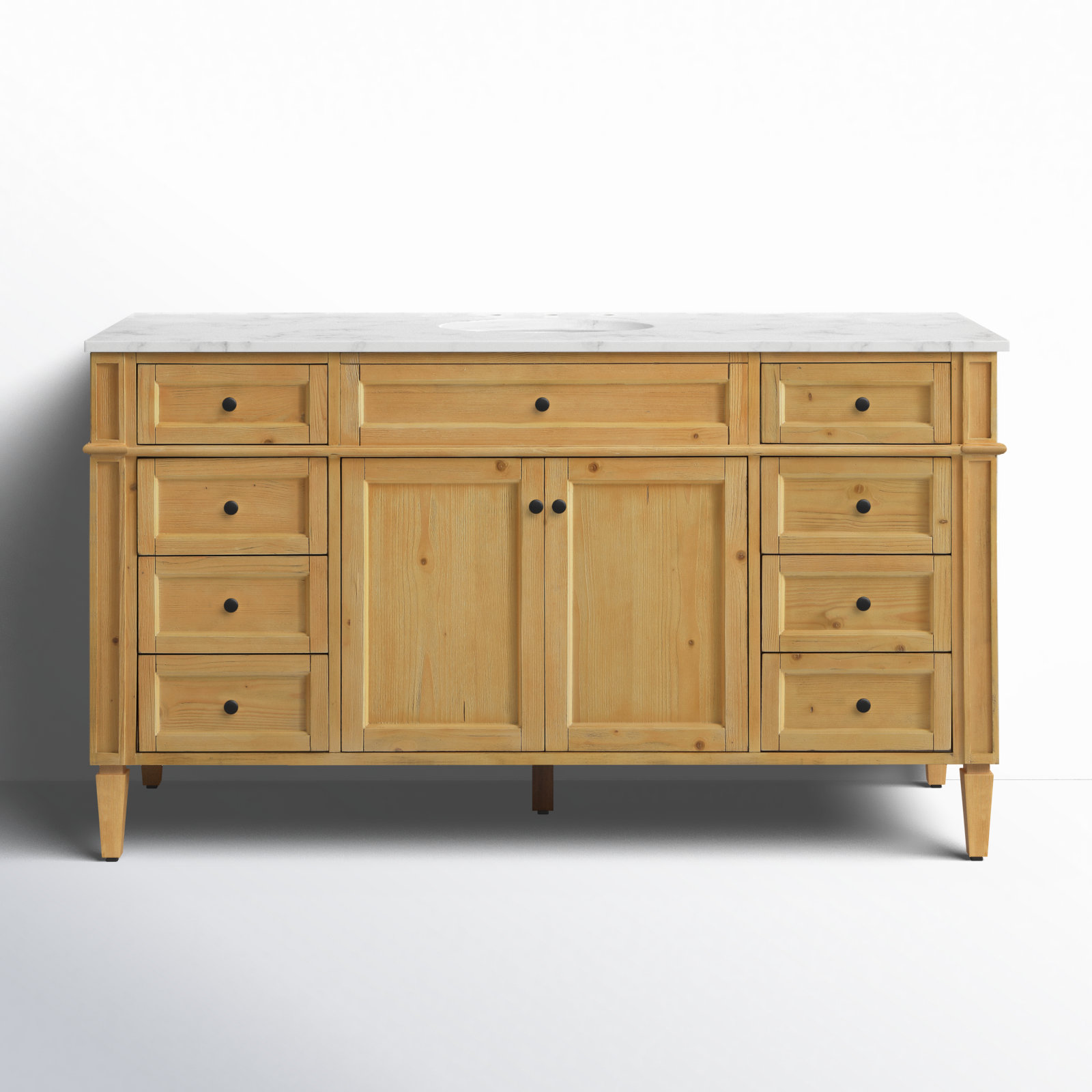 Rivers 60'' Single Bathroom Vanity, Light Brown