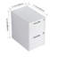 Armoire de salle de bain 12 po, 2 tiroirs à fermeture en douceur, montage flottant, blanc brillant (emballage KD)