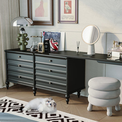 Table de maquillage extensible de style français