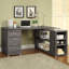 Transitional L-shape Computer Desk with Multiple Storage, Two Drawers, and Built-in File Cabinet for Home Office-60903005