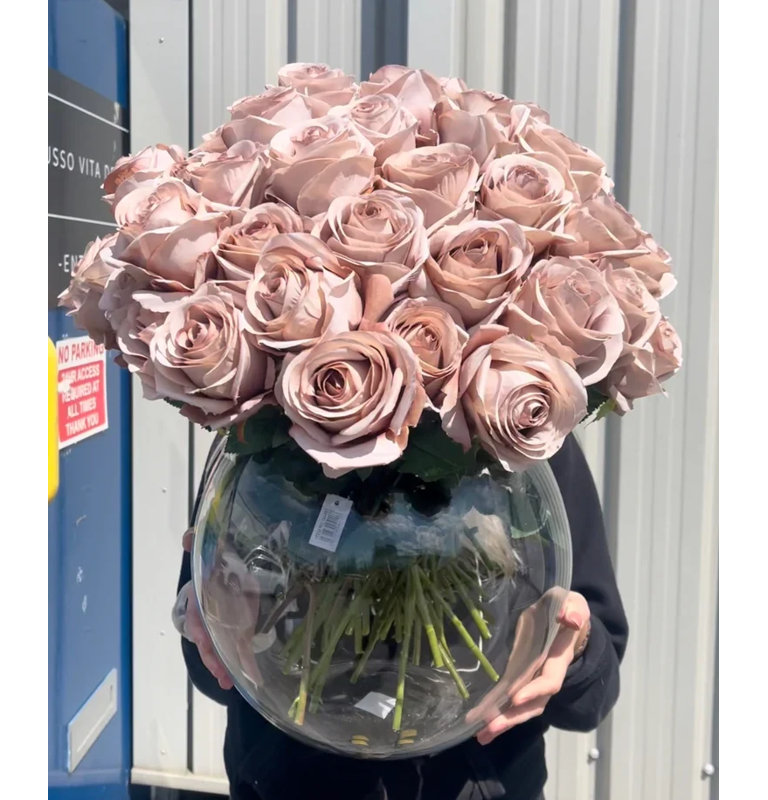 Silk Rose Arrangement in Vase