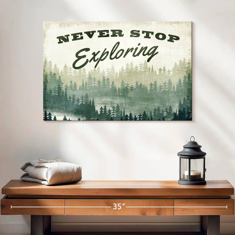 Tergel Never Stop Exploring Greenery, 16" H x 24" W