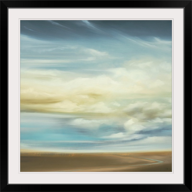 Mayo «Scape 154» par KC Haxton, reproduction d'art, H 35 po x l 35 po x P 1,5 po, Toile