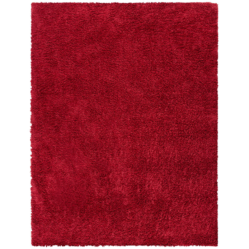 August Shag Performance Solid Color Rug, Rectangle 4' x 6'